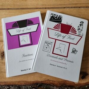 Life of Fred Set of 2 Decimals and Percents and Fractions by Stanley F. Schmidt